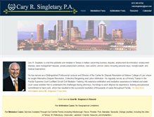 Tablet Screenshot of carysingletary.com